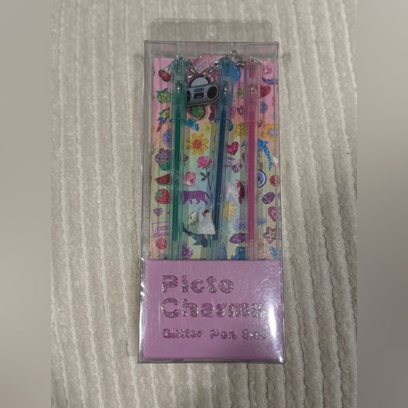 Urban Outfitters Pico Charm Glitter Gel Pen Set Y2K Cute Desk Aesthetic - Picture 2 of 6